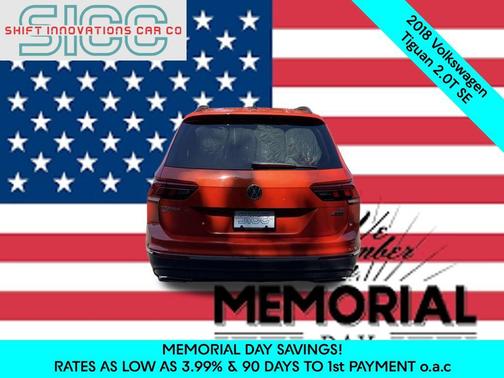 Orange Metallic 2018 Volkswagen Tiguan 2.0T SE 4MOTION
