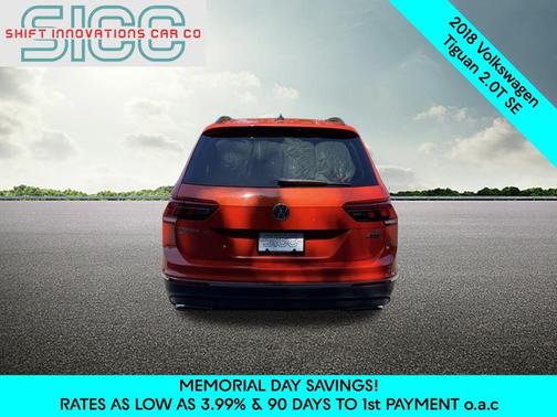 Orange Metallic 2018 Volkswagen Tiguan 2.0T SE 4MOTION