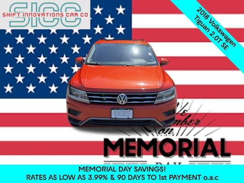 Orange Metallic 2018 Volkswagen Tiguan 2.0T SE 4MOTION