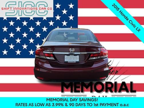 Crimson Pearl 2015 Honda Civic LX