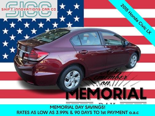 Crimson Pearl 2015 Honda Civic LX