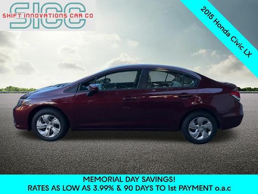 Crimson Pearl 2015 Honda Civic LX