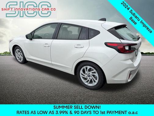Crystal White Pearl 2024 Subaru Impreza Base