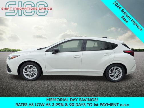 Crystal White Pearl 2024 Subaru Impreza Base
