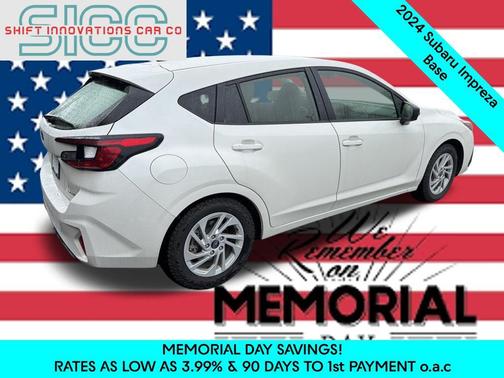 Crystal White Pearl 2024 Subaru Impreza Base
