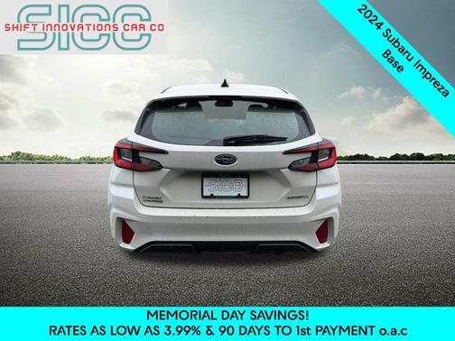 Crystal White Pearl 2024 Subaru Impreza Base