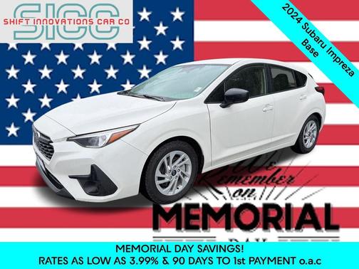 Crystal White Pearl 2024 Subaru Impreza Base