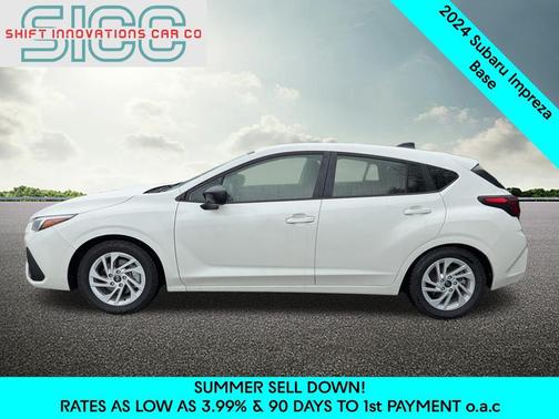 Crystal White Pearl 2024 Subaru Impreza Base