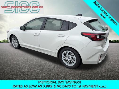 Crystal White Pearl 2024 Subaru Impreza Base