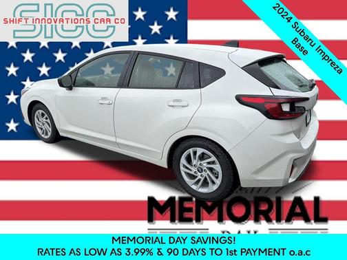 Crystal White Pearl 2024 Subaru Impreza Base