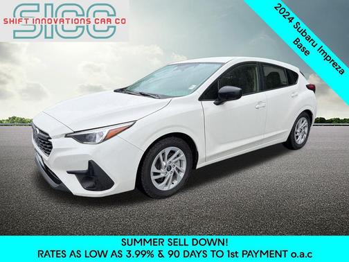 Crystal White Pearl 2024 Subaru Impreza Base