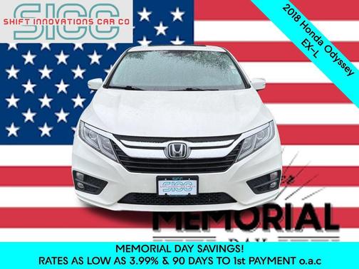 White Diamond Pearl 2018 Honda Odyssey EX-L