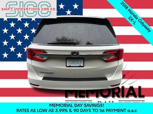 White Diamond Pearl 2018 Honda Odyssey EX-L