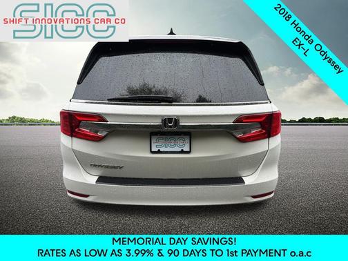 White Diamond Pearl 2018 Honda Odyssey EX-L