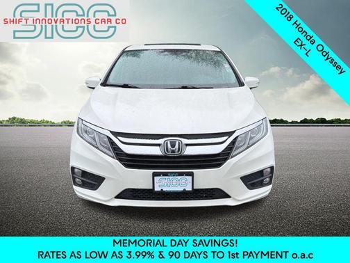 White Diamond Pearl 2018 Honda Odyssey EX-L