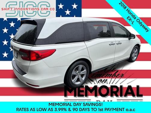 White Diamond Pearl 2018 Honda Odyssey EX-L