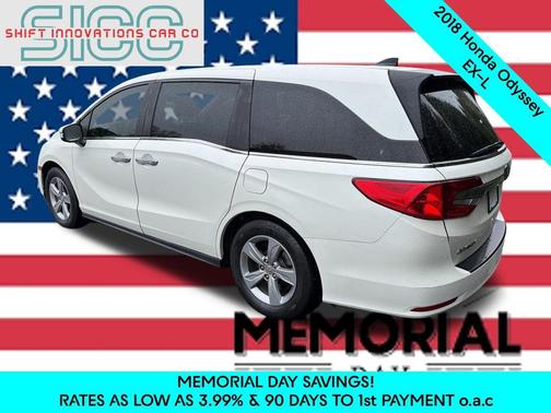 White Diamond Pearl 2018 Honda Odyssey EX-L