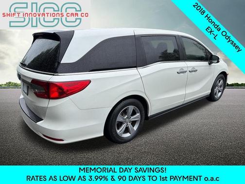 White Diamond Pearl 2018 Honda Odyssey EX-L