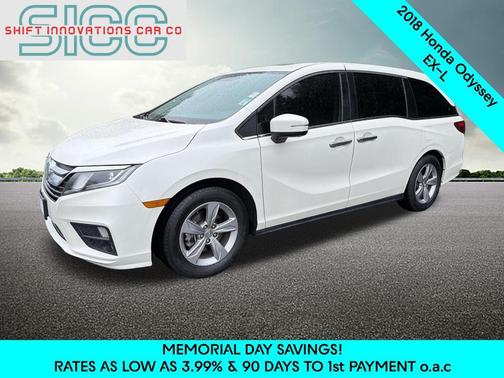 White Diamond Pearl 2018 Honda Odyssey EX-L
