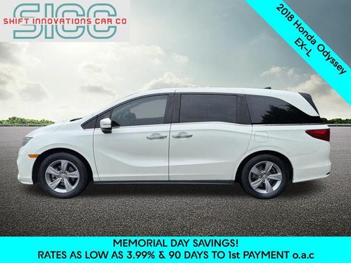White Diamond Pearl 2018 Honda Odyssey EX-L