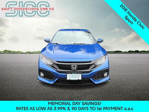 Aegean Blue Metallic 2018 Honda Civic Sport