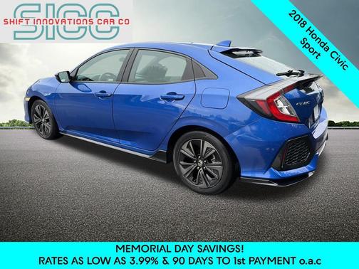 Aegean Blue Metallic 2018 Honda Civic Sport