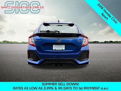 Aegean Blue Metallic 2018 Honda Civic Sport
