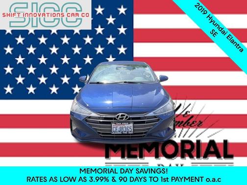 Lakeside Blue 2019 Hyundai ELANTRA SE