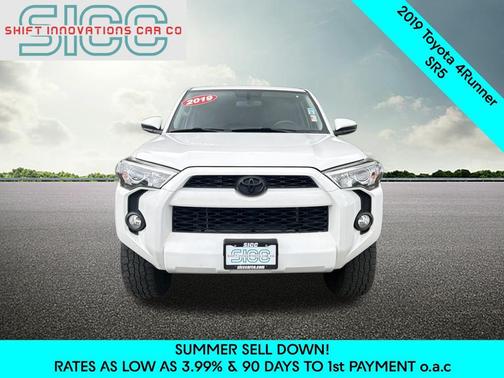 Super White 2019 Toyota 4Runner SR5