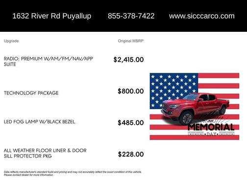 Barcelona Red Metallic 2020 Toyota Tacoma TRD Sport