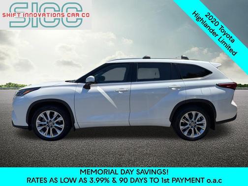 Blizzard Pearl 2020 Toyota Highlander Limited