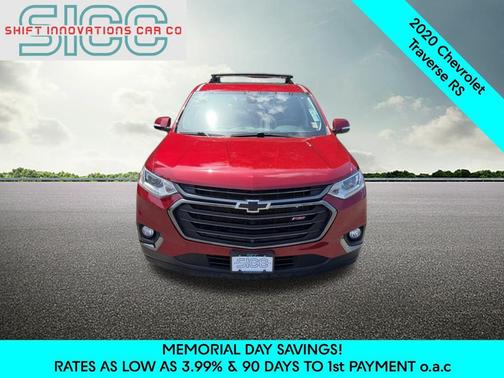Cajun Red Tintcoat 2020 Chevrolet Traverse RS