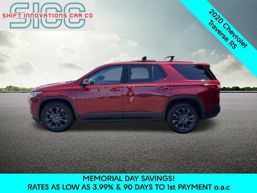 Cajun Red Tintcoat 2020 Chevrolet Traverse RS
