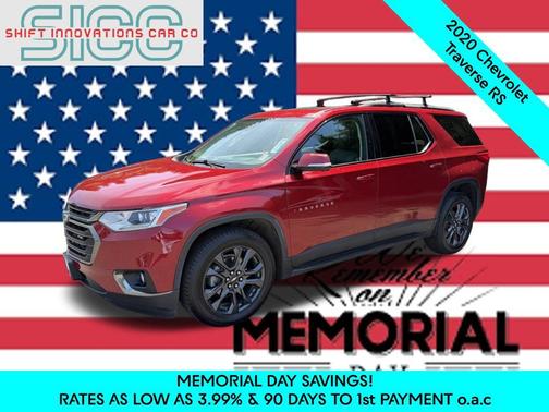 Cajun Red Tintcoat 2020 Chevrolet Traverse RS