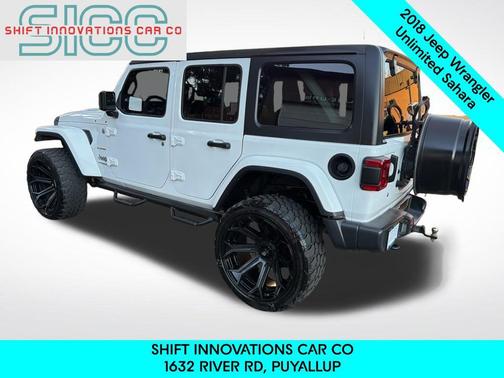 Bright White Clearcoat 2018 Jeep Wrangler Unlimited Sahara
