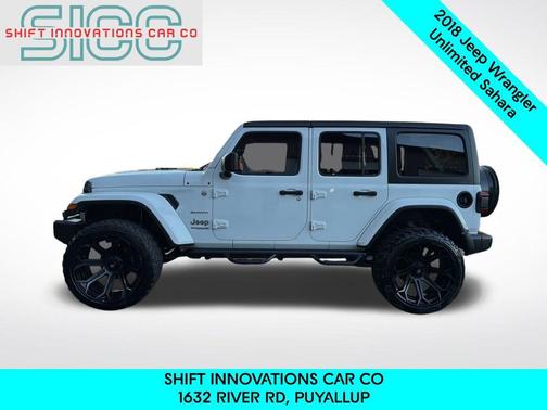 Bright White Clearcoat 2018 Jeep Wrangler Unlimited Sahara