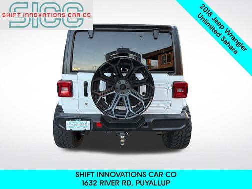 Bright White Clearcoat 2018 Jeep Wrangler Unlimited Sahara