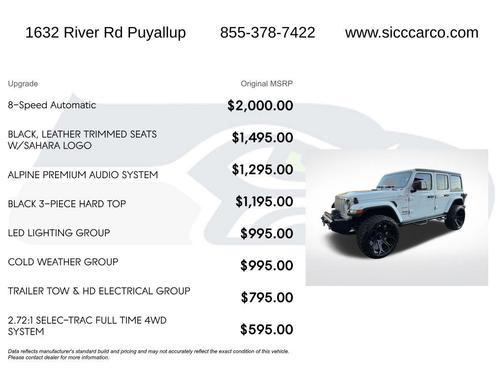 Bright White Clearcoat 2018 Jeep Wrangler Unlimited Sahara