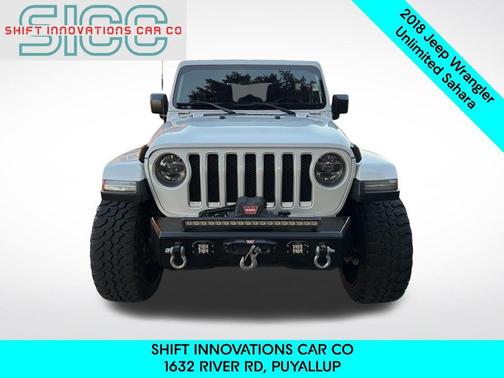 Bright White Clearcoat 2018 Jeep Wrangler Unlimited Sahara