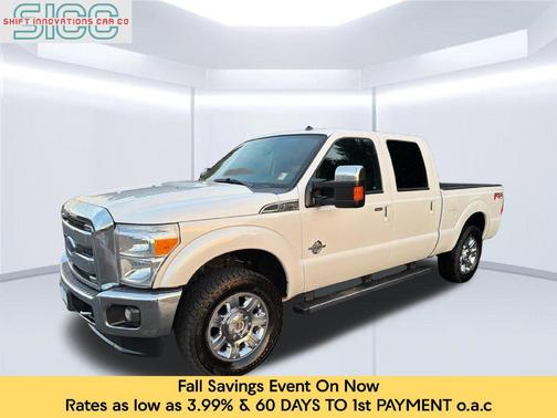 White Platinum Metallic Tri-Coat 2014 Ford F-250 Lariat