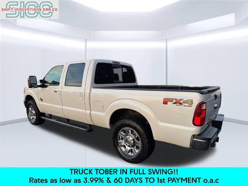 White Platinum Metallic Tri-Coat 2014 Ford F-250 Lariat