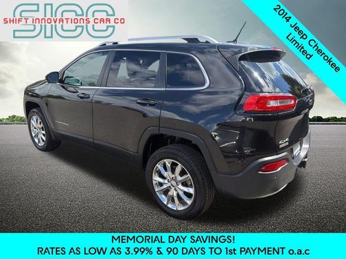Brilliant Black Crystal Pearlcoat 2014 Jeep Cherokee Limited