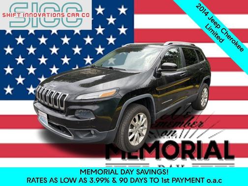 Brilliant Black Crystal Pearlcoat 2014 Jeep Cherokee Limited