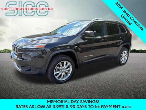 Brilliant Black Crystal Pearlcoat 2014 Jeep Cherokee Limited