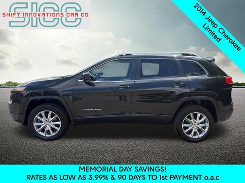 Brilliant Black Crystal Pearlcoat 2014 Jeep Cherokee Limited