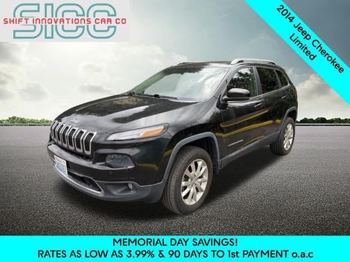 Brilliant Black Crystal Pearlcoat 2014 Jeep Cherokee Limited