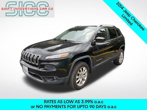 Brilliant Black Crystal Pearlcoat 2014 Jeep Cherokee Limited