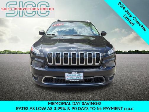 Brilliant Black Crystal Pearlcoat 2014 Jeep Cherokee Limited