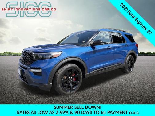 Atlas Blue Metallic 2021 Ford Explorer ST
