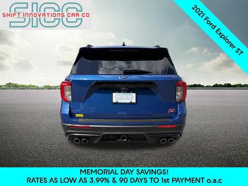 Atlas Blue Metallic 2021 Ford Explorer ST